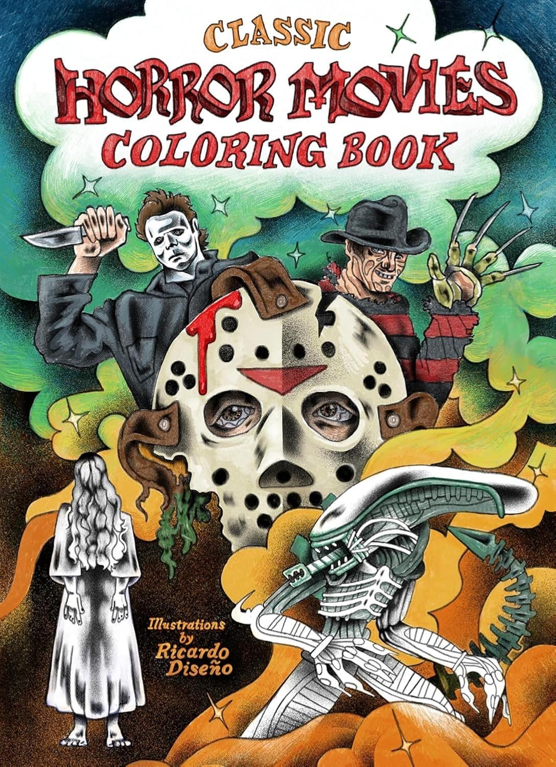 Classic Horror Movies Coloring Book
